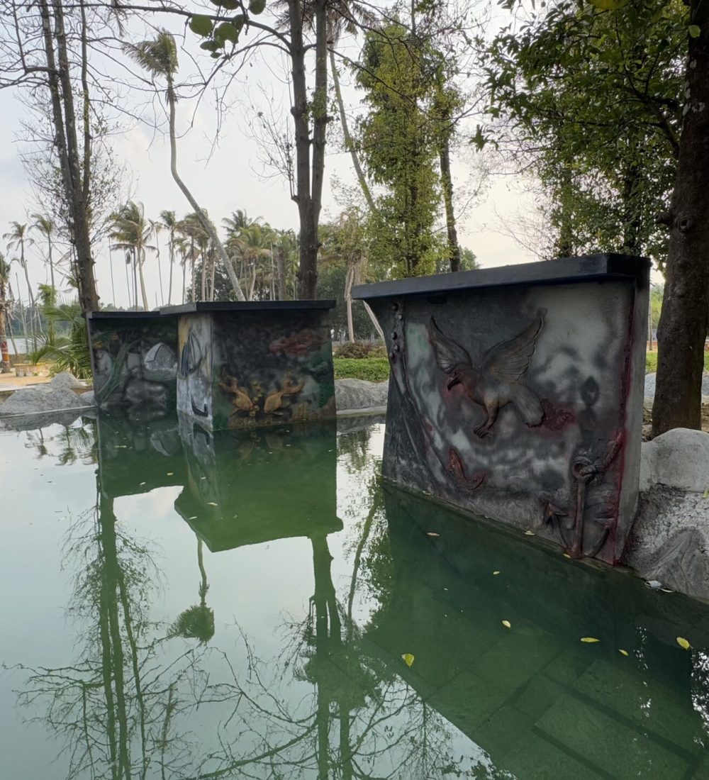 Sovnear sculpture garden — editorial and luxury brand shoot location